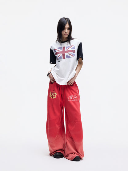 Logo Embroidery Wide Leg Sweatpants WN27267