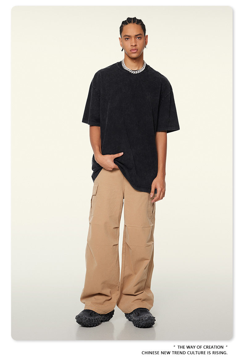 Washed Heavyweight Oversize Short Sleeve T-Shirt WN6078