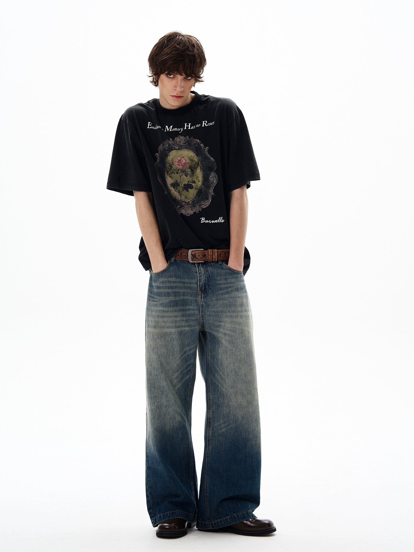 Graphic Letter Print Short Sleeve T-Shirt WN19197