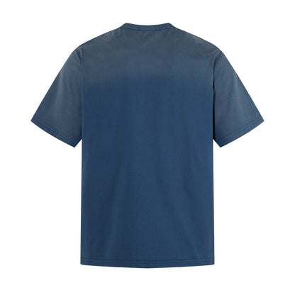 Portrait Print Damage Short Sleeve T-Shirt WN25455