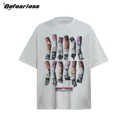 Washed Artwork Graphic Short Sleeve T-Shirt WN26275