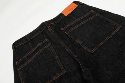 Raw Deconstruction Curved Denim Jeans WN25992