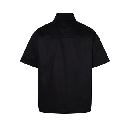 Star Letter Photo Print Short Sleeve Shirt WN25631