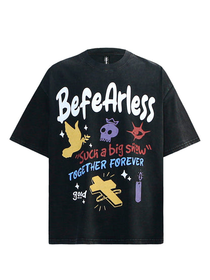 Graffiti Art Graphic Short Sleeve T-Shirt WN26262