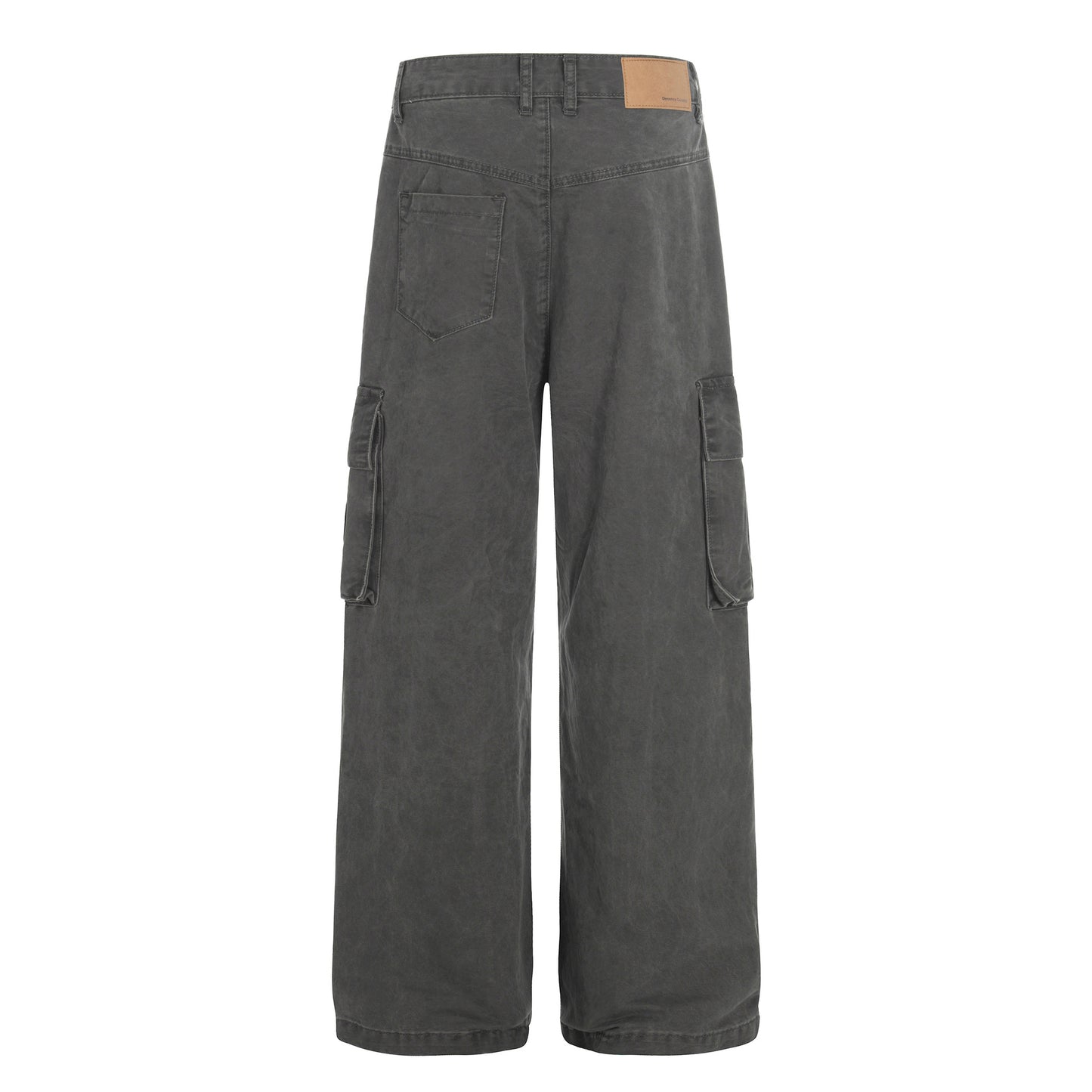 Multi Pocket Studs Wide Leg Cargo Pants WN26136