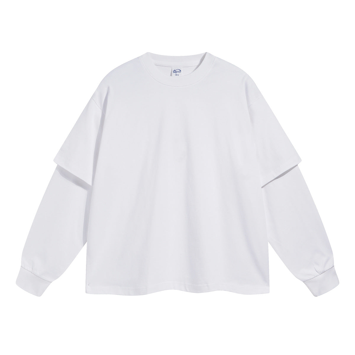 Fake Layered Round Neck Long Sleeve T-Shirt WN7798