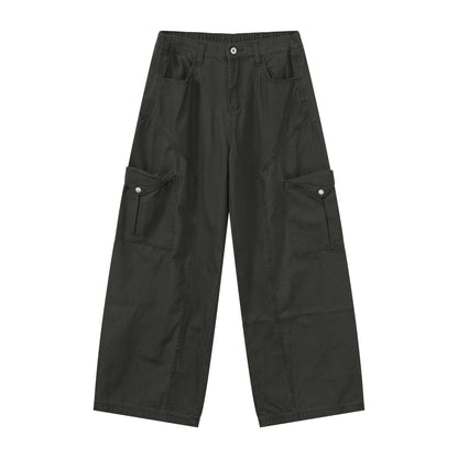 Utility Pocket Short Sleeve Jacket & Cargo Wide Leg Pants Setup WN24991