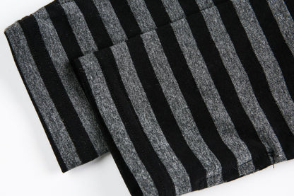 Stripe Fake Layered Graphic Long Sleeve T-Shirt WN25494