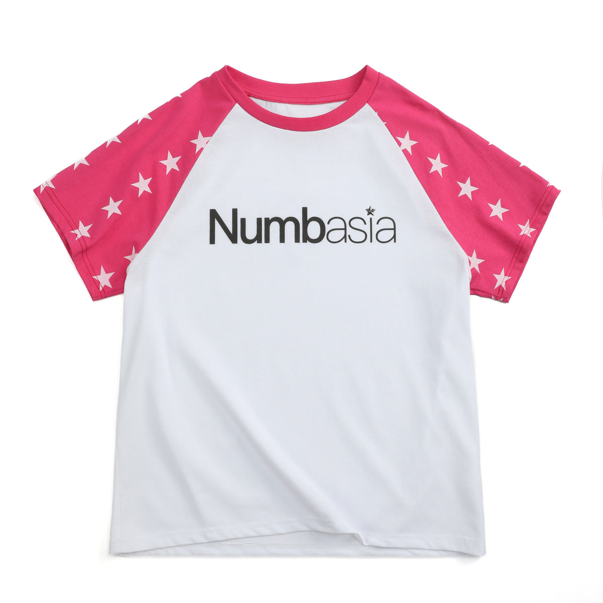 Raglan Star Logo Print Short Sleeve T-Shirt WN27186