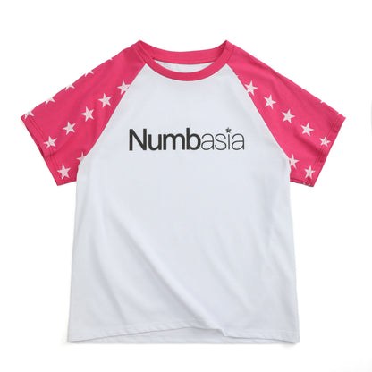 Raglan Star Logo Print Short Sleeve T-Shirt WN27186