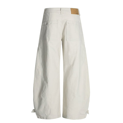 Curved Panel Wide Leg Pants WN26004