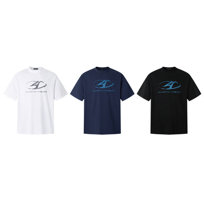 Washed Raw Hem Oversize Short Sleeve T-Shirt WN26929