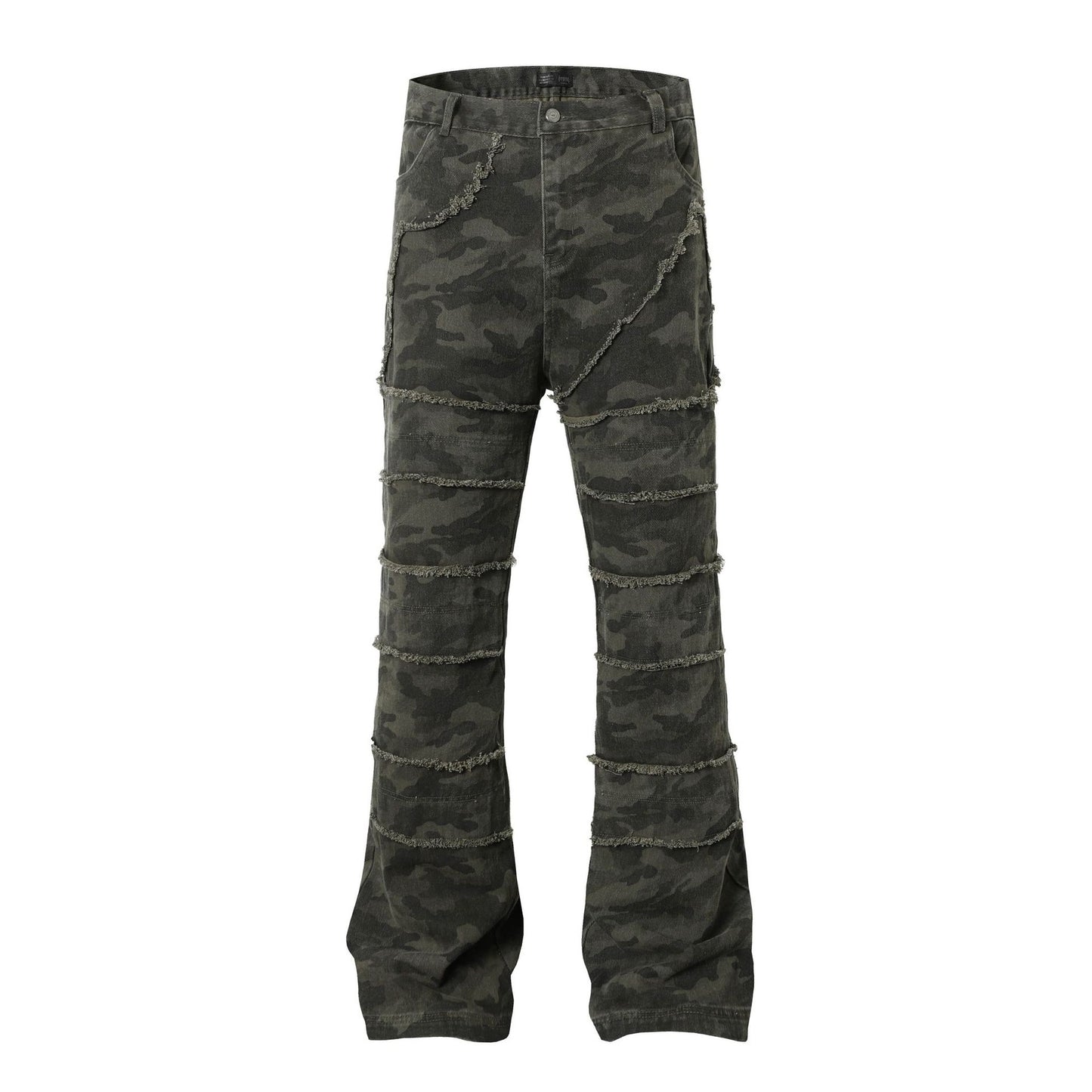 Camouflage Flare Denim Jeans WN16190