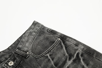 Washed Wide Leg Denim Half Pants WN25692