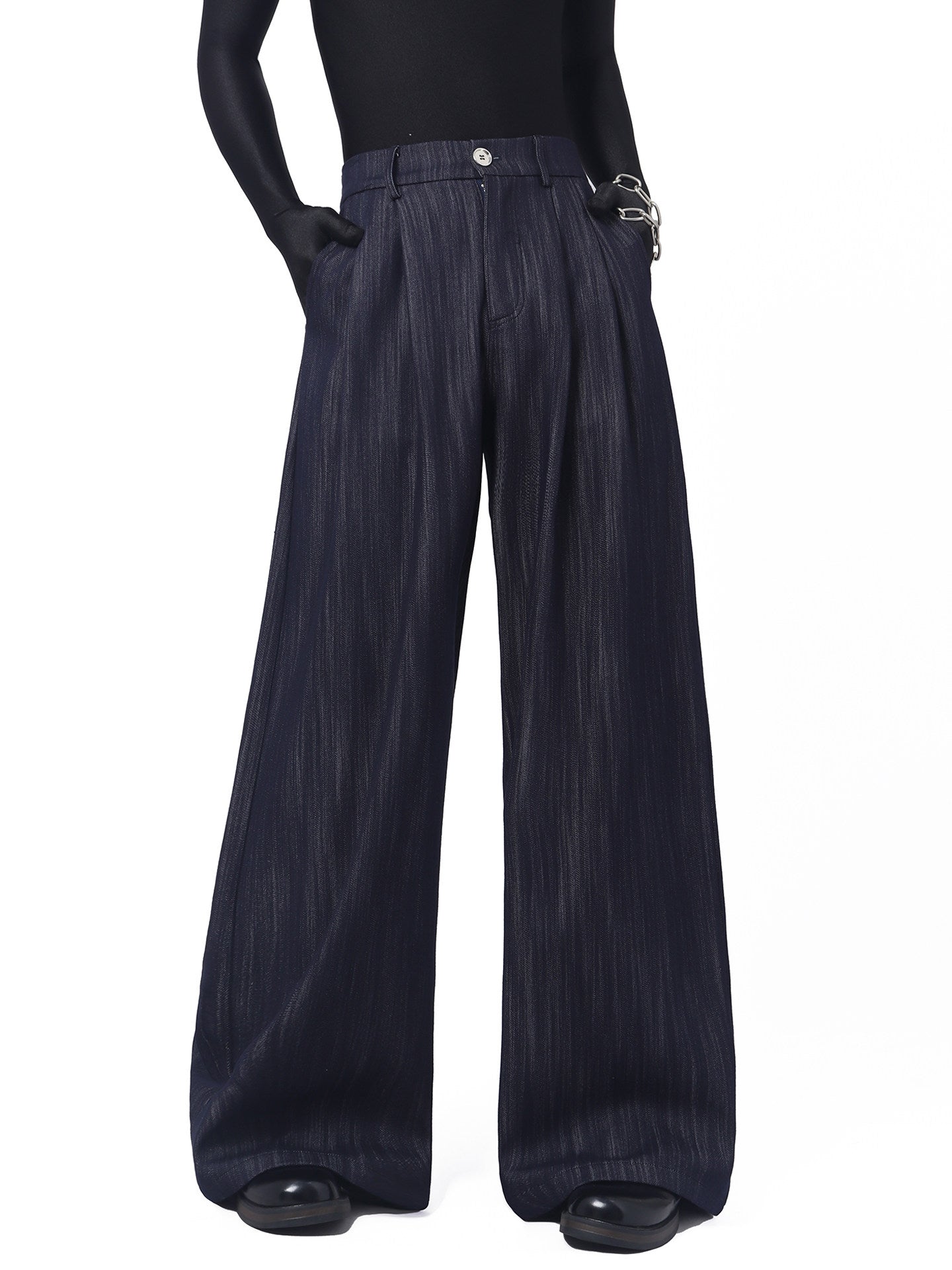 Short Jacket & Wide Leg Trousers Setup WN23754