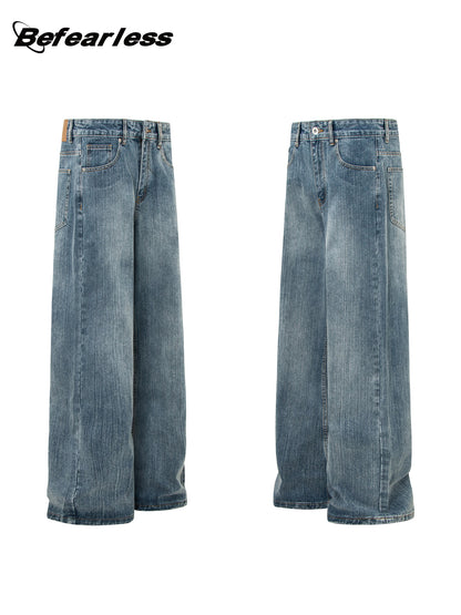 Washed Heavyweight Flare Denim Jeans WN26369