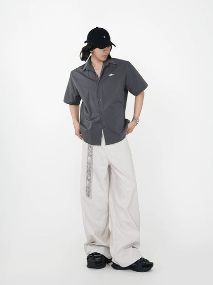 Metal Detail Short Sleeve Shirt WN17391