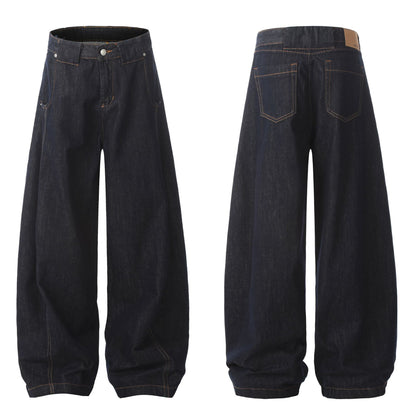 Washed Wide Leg Denim Jeans WN13102