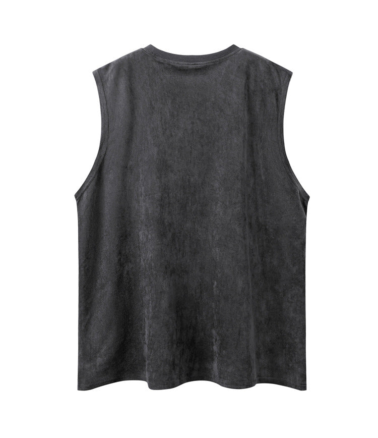 Cross Chain Letter Print Tank Top WN16519