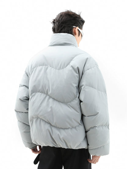 White Duck Down Short Puffer Jacket WN10252