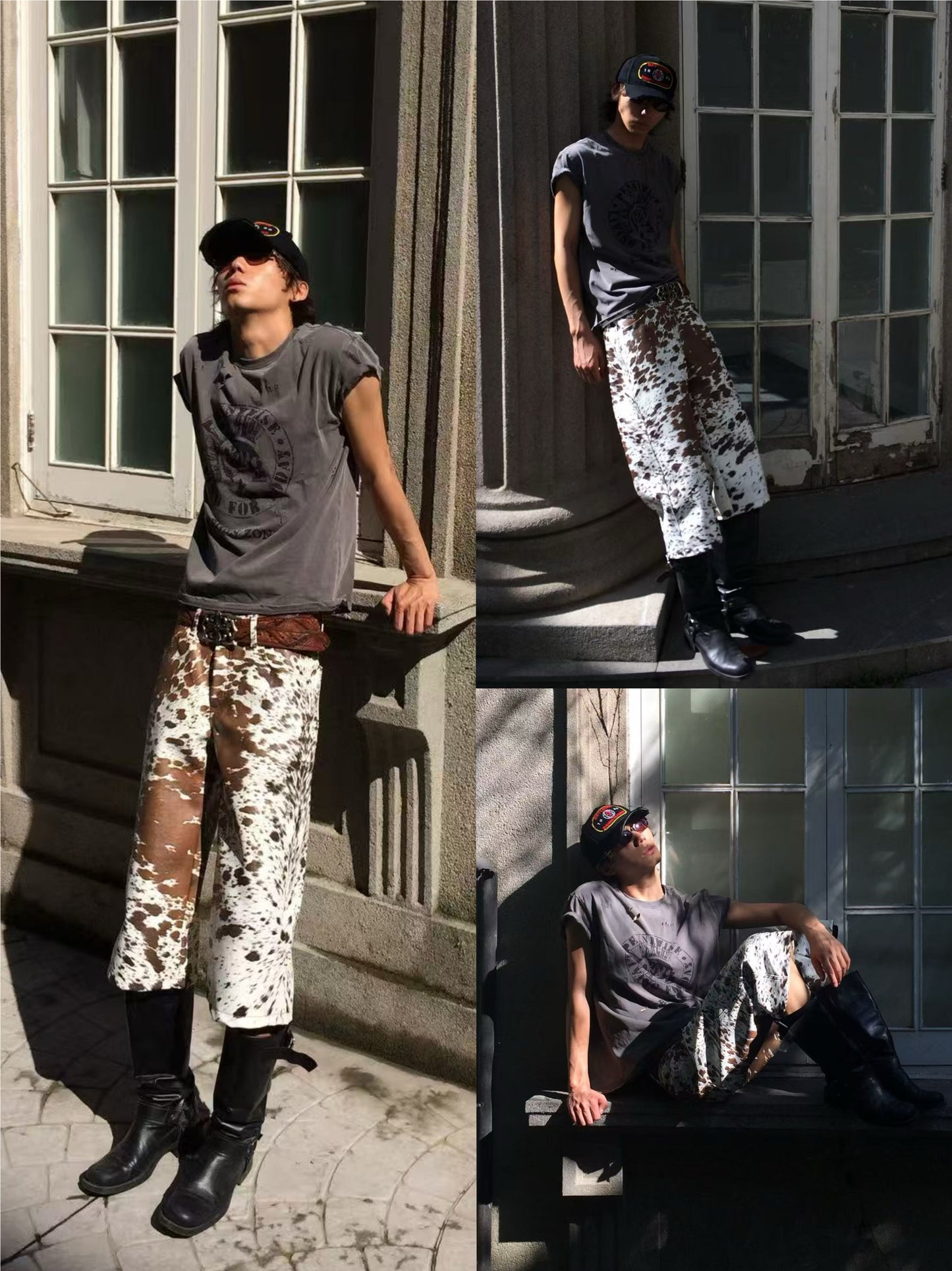 Graphic Art Print Half Pants WN19695