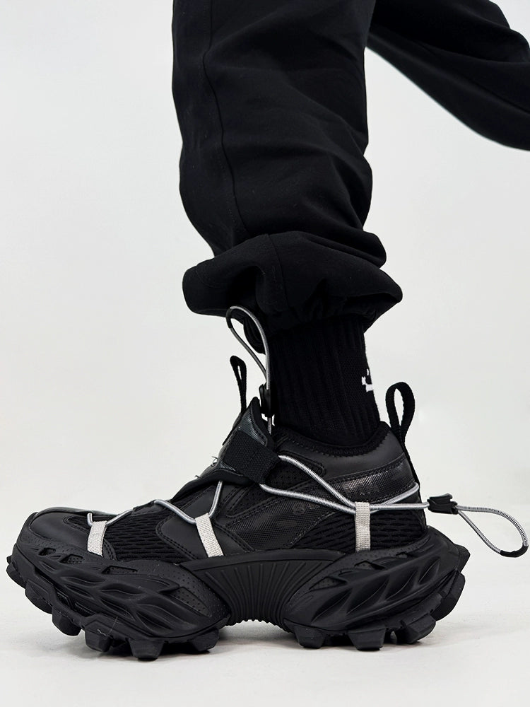 Chunky Sole Mesh Design Shoes WN19176