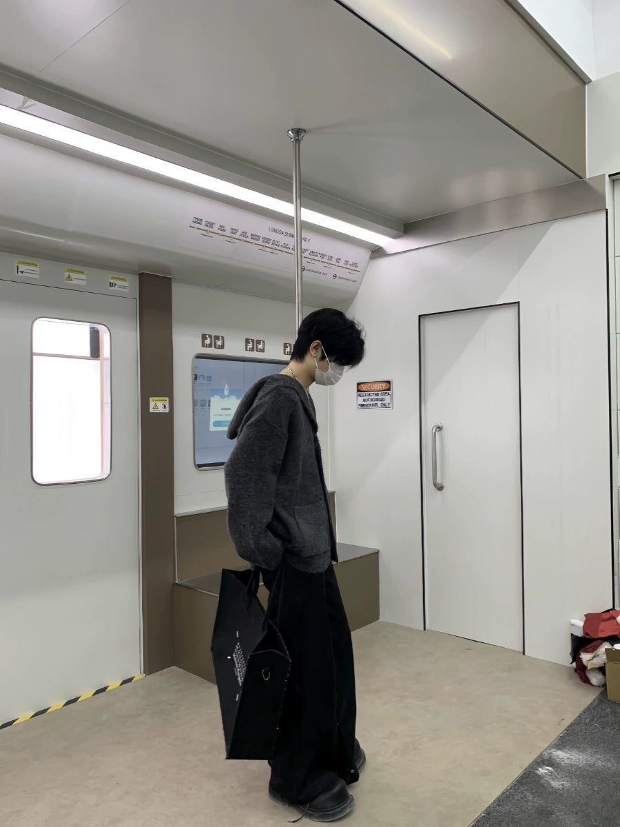 Oversize Hooded Knit Cardigan WN19928