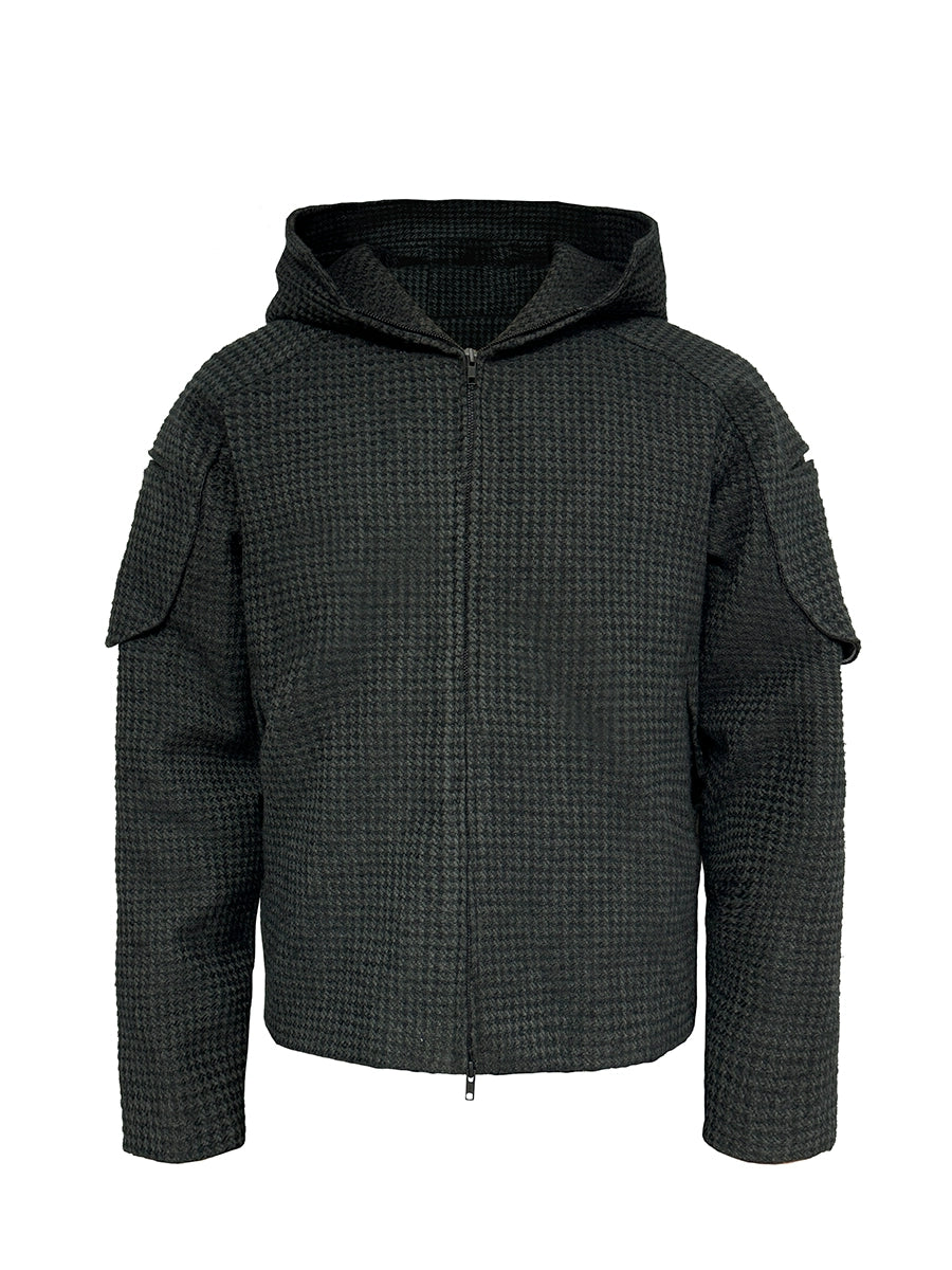 Jacquard Zipper Hoodie WN8512