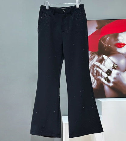 Star Flare Tailored Jacket & Wide Leg Flare Trousers Setup WN23961