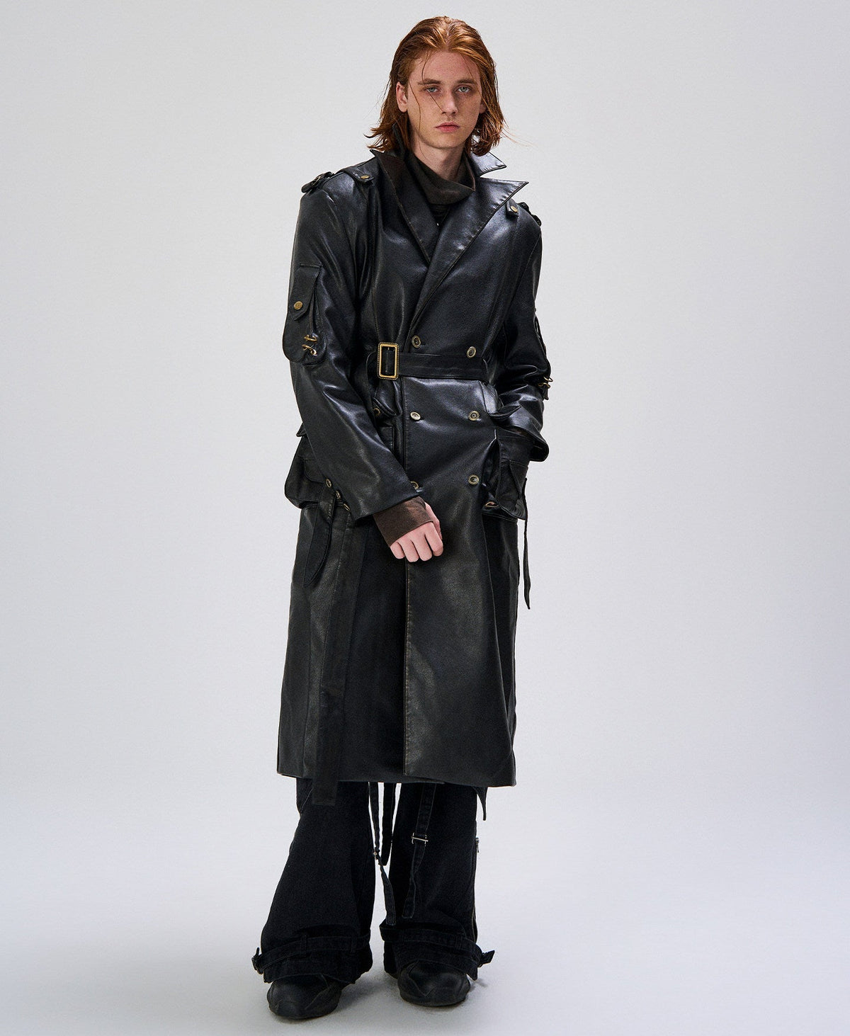 Paint Belted Oversize Coat WN27465