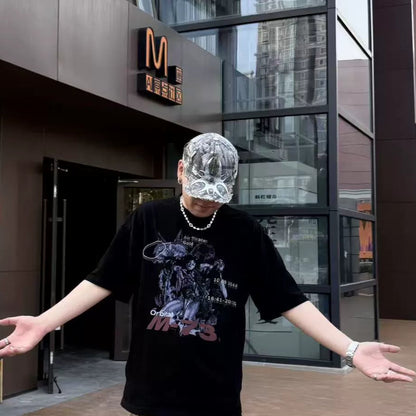 Irregular Leaf Camouflage Patchwork Cap WN21099