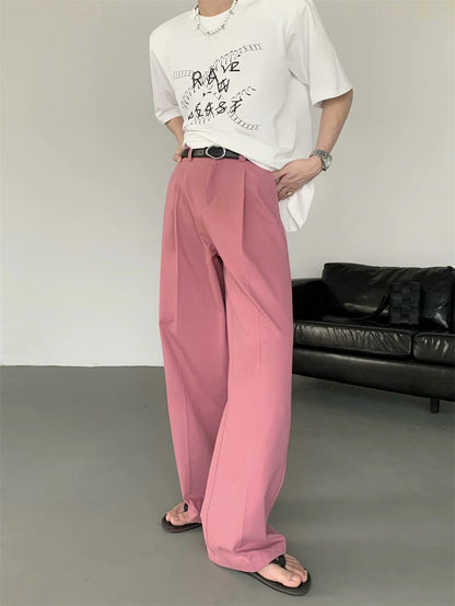 Draping Design Wide Leg Trousers WN20039