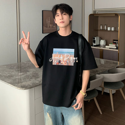 Print Oversize Short Sleeve T-Shirt WN20437