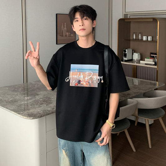 Print Oversize Short Sleeve T-Shirt WN20437