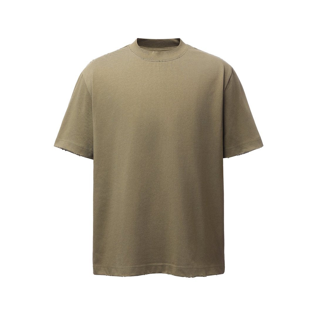 Heavyweight Washed Damage Short Sleeve T-Shirt WN25987