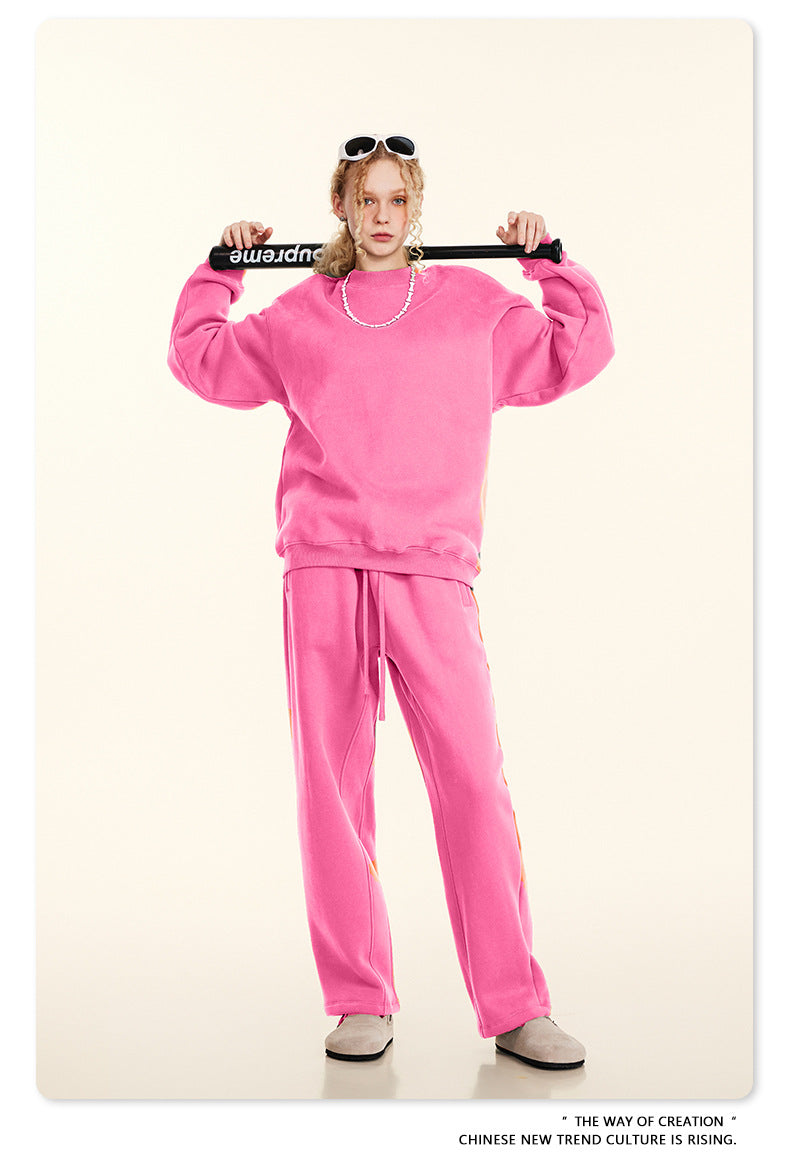 Fleece Lining Oversize Sweatshirt WN9928