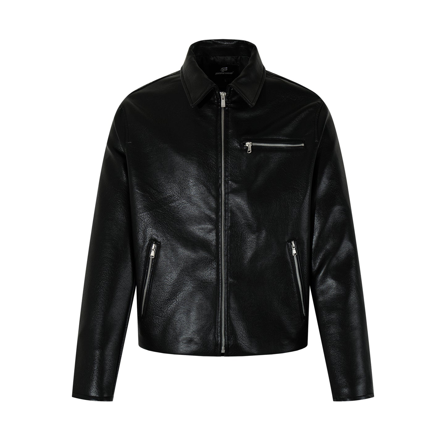 Zipper Design PU Leather Jacket WN21851