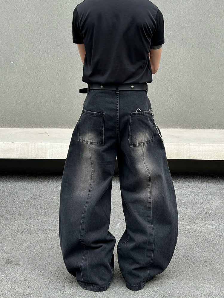 Sculpted Shape Wide Leg Denim Jeans WN19512