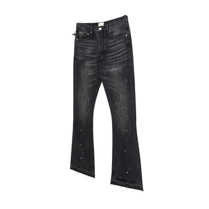 Washed Flare Denim Jeans WN11349