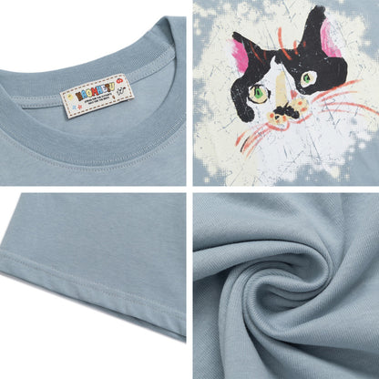 Cartoon Print Short Sleeve T-Shirt WN26777