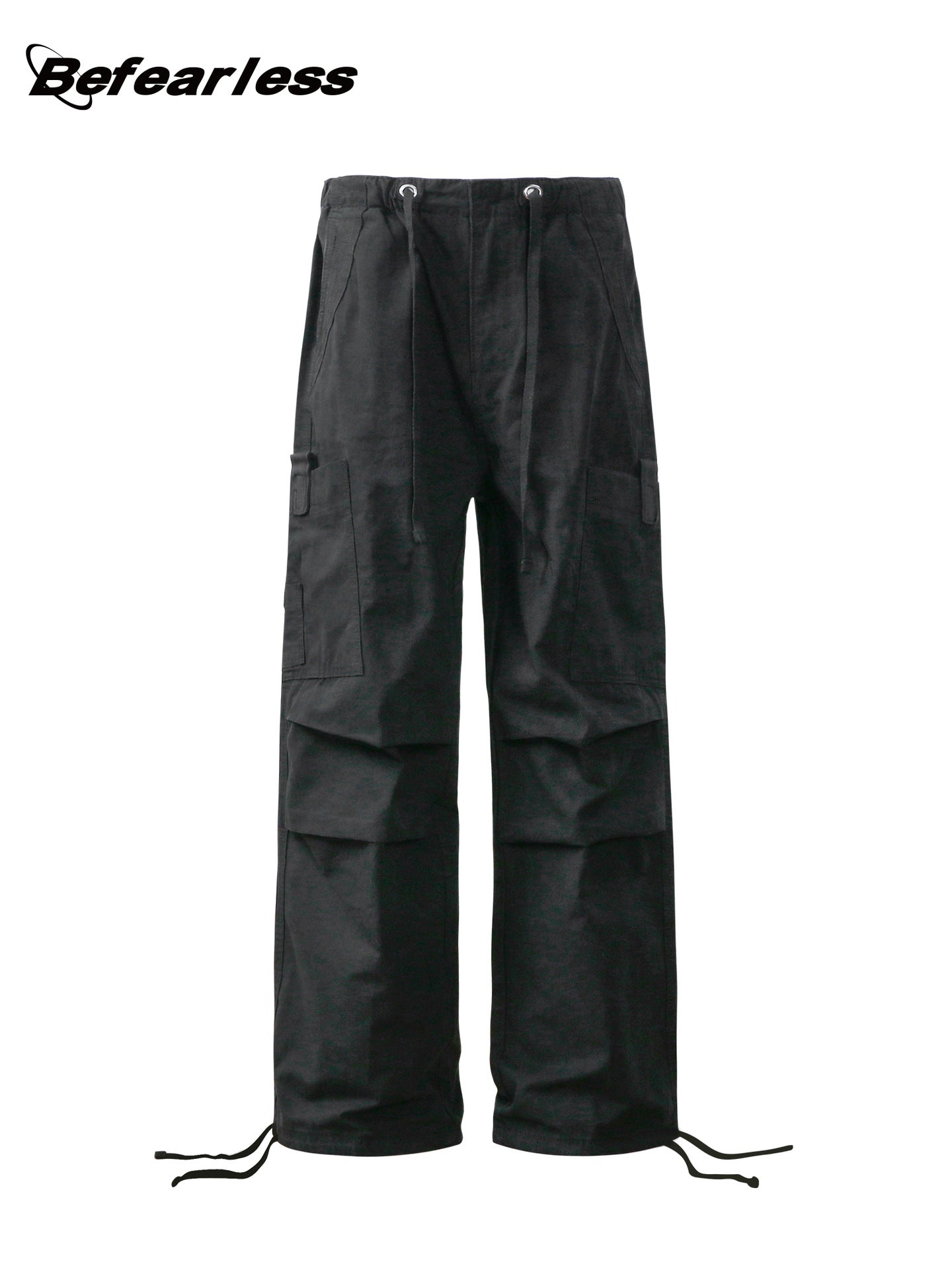 Multi Pocket Panel Drawstring Cargo Pants WN26292