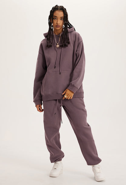 Fleece Linning Oversize Hoodie & Fleece Linning Sweatpants WN9945-K