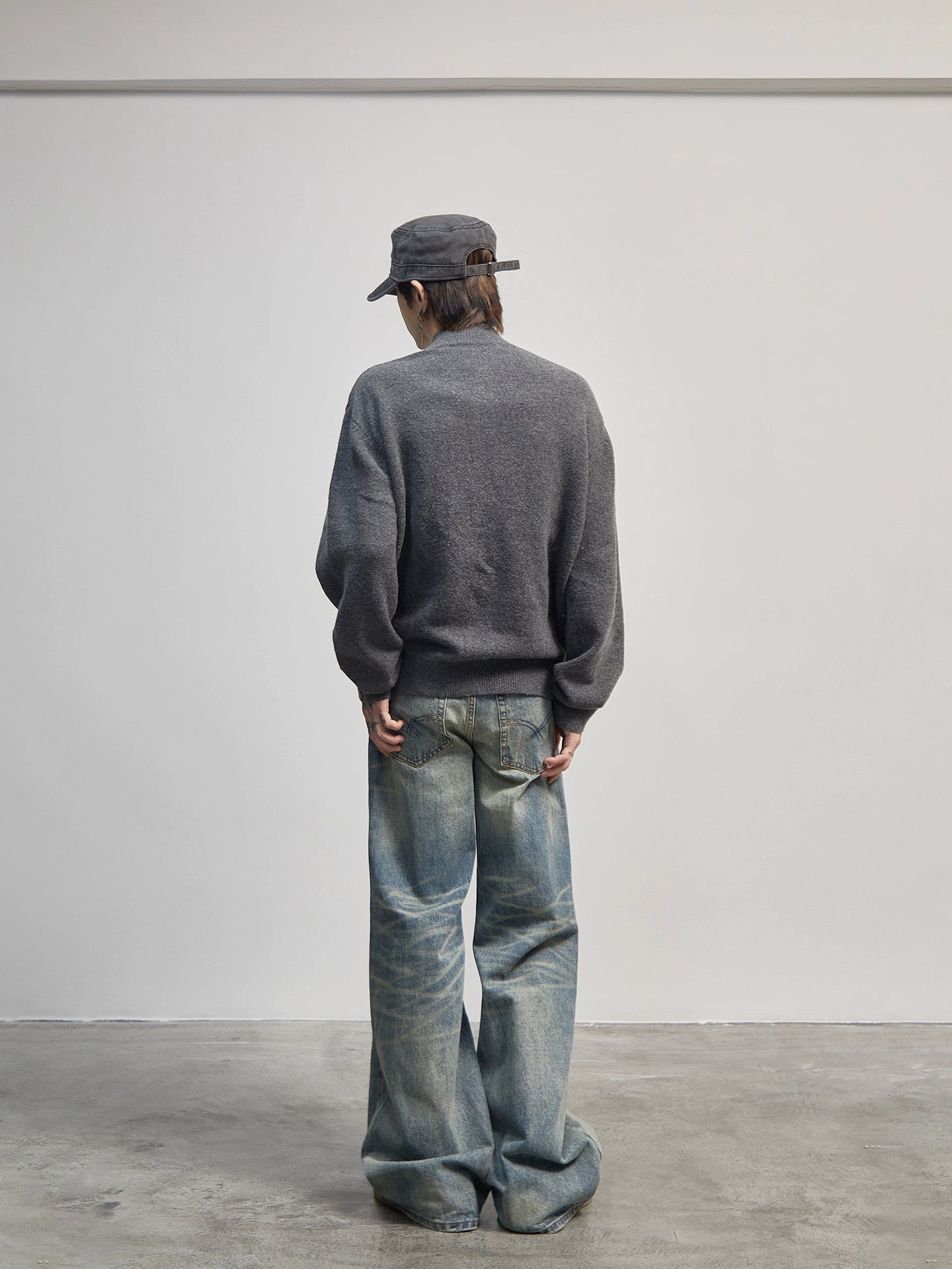 Button Oversize Knit Cardigan WN21183