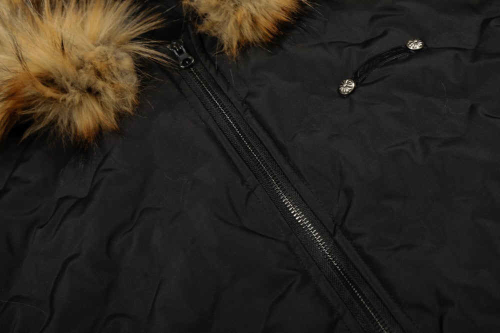 Fake Fur Collar Hooded Puffer Jacket WN28025