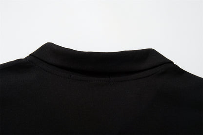Zipper Design Heavyweight Short Sleeve T-Shirt WN26854