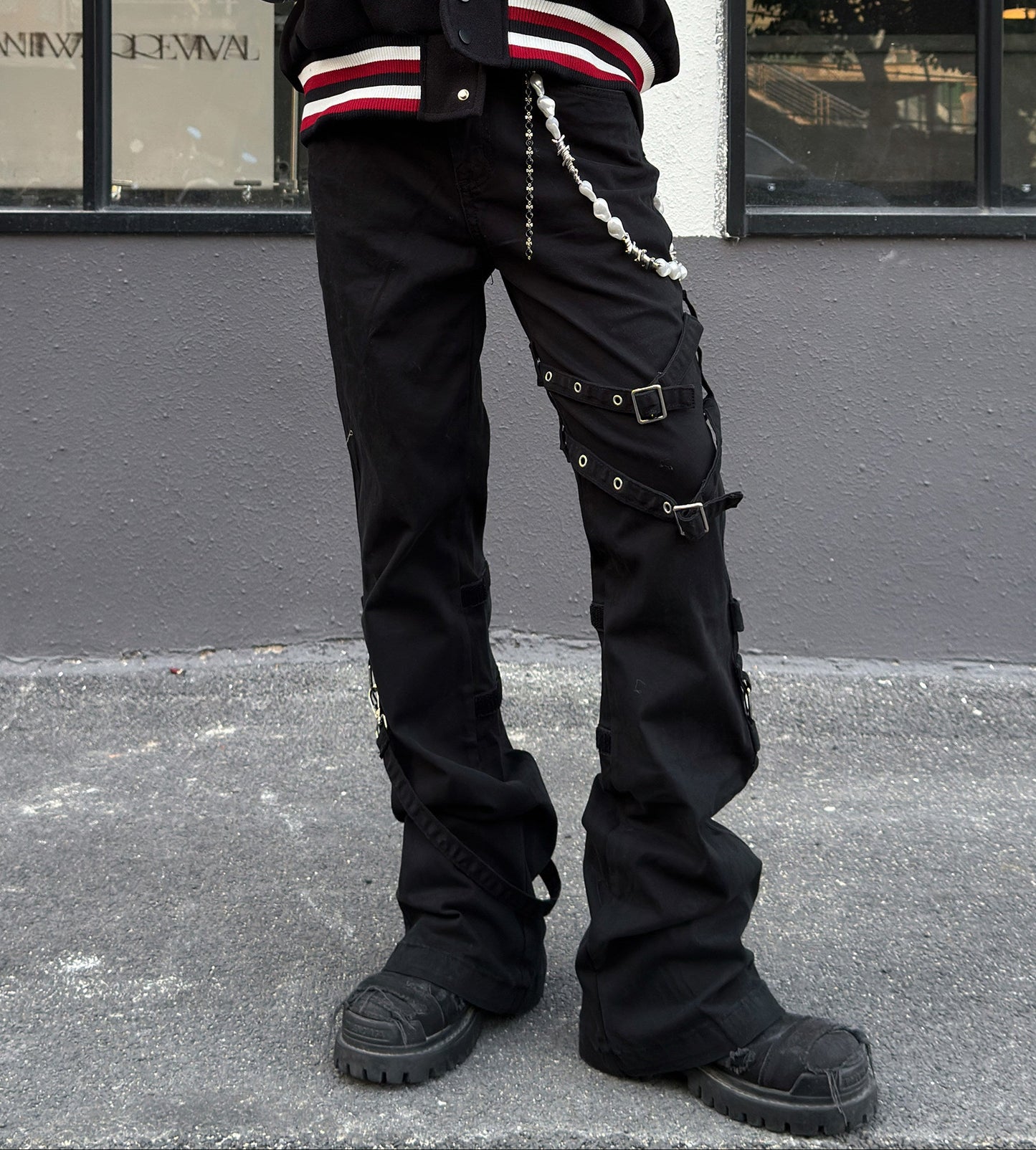 Strap Flare Lightweight Pants WN23017