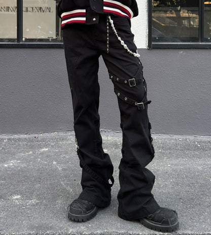 Strap Flare Lightweight Pants WN23017