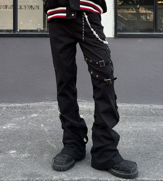 Strap Flare Lightweight Pants WN23017