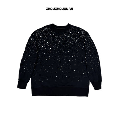Rhinestone Starry Sky Hoodie & Long Sleeve Sweatshirt WN20720