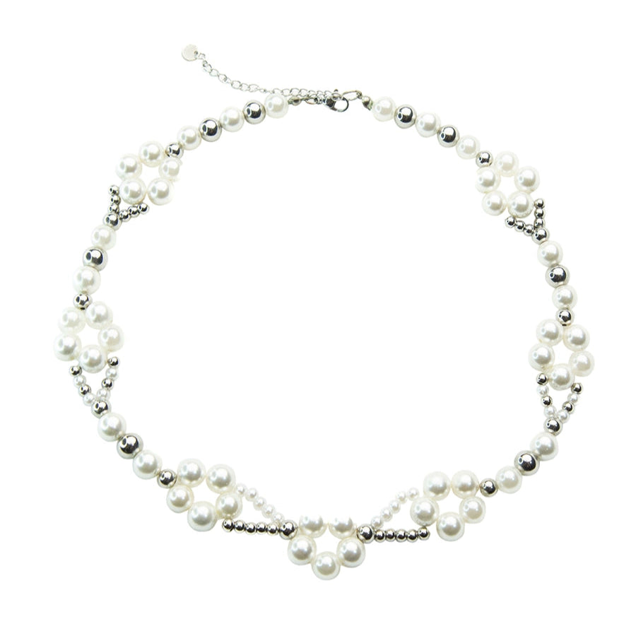 Pearl Blossom Beaded Necklace WN21134
